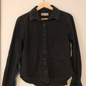 Madewell — Washed Black Denim — Shirt
